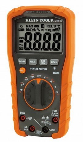 Klein Tools MM600 Digital Multimeter, Auto-Ranging, 1000 V-