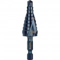 Klein Tools QRST03 Step Drill Bit, Quick Release, Double Spiral Flute, 1/4 to 3/4-Inch-