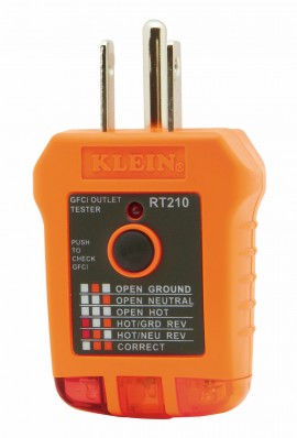 Klein Tools RT210 GFCI Receptacle Tester-