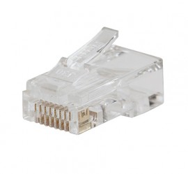 Klein Tools VDV826-703 Pass-Thru Modular Data Plugs, RJ45 Cat6, 50-pack-