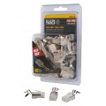 Klein Tools VDV826-705 Pass-Thru Modular Data Plugs for CAT6A, STP, 50-pack-
