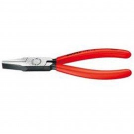 Knipex 20 01 140 Flat Nose Pliers, 5.5", plastic coated handles-