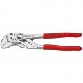 KNIPEX 86 031 80 Adjustable Plier Wrench, 7", plastic coated handles-