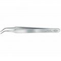 Knipex 92 34 28 Precision Tweezers, 4", 45&amp;deg; angled needle-point-