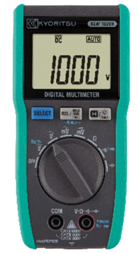 Kyoritsu 1020R Digital Multimeter, True RMS-