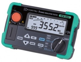Kyoritsu 3552 Digital Insulation Resistance Tester with memory function, 6 ranges-