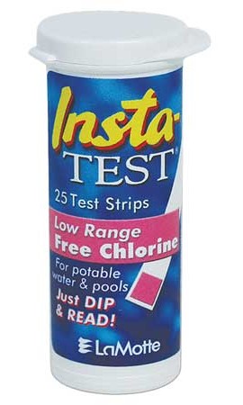 LaMotte 2964-G Insta-Test Free Chlorine Test Strips, 0-10ppm-