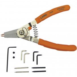 Lang Tools 1434 Quick Switch Pliers with Tip Kit, Internal 3/8" to 2", External ¼" to 2"-