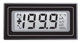 Lascar DPM 100 LCD Panel Voltmeter, 3.5-digit, 6.5 V DC-