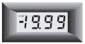 Lascar DPM 10S LCD Panel Voltmeter for single rail, 3.5-digit-