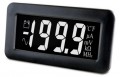 Lascar DPM 750S-EB-W LCD Voltmeter with white digits and black background-