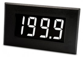 Lascar DPM 950S-EB-W Large Single-Rail Voltmeter with white digits, 200 mV-