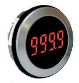 Lascar EM32-4-LED Round Hole Fitting LED Voltmeter-