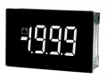 Lascar SP 400-EB-W Splash-Proof LCD Voltmeter, bright white digits, black background-