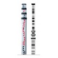Leica 741882 GSS111 Dual-Face Aluminum Leveling Staff, 16.4&#039;, cm-graduation-