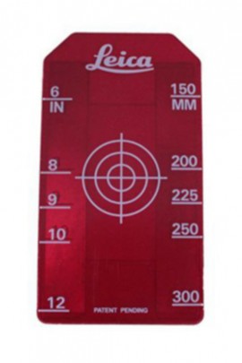 Leica 756088 Small Red Laser Target Insert for Piper pipe lasers, 6 to 12&amp;quot;-