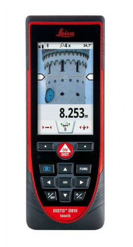 Leica 792297 Disto D810 Touch Laser Distance Meter, 0.16 to 656.2'-