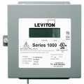Leviton 1N240-011 Indoor Dual Element kWh Meter, MAX 100A, Meter Only-