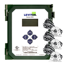 Leviton S2500 VerifEye® Series Submeter Kit with 3 x 100A solid core CTs, 120 to 480 V AC, pulse-modbus-