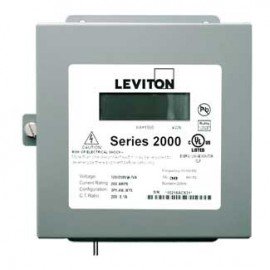 Leviton 2N208-11 VerifEye Series 2000 3P/4W Indoor 3-Element Meter, 120/240/208 V, 100 A-