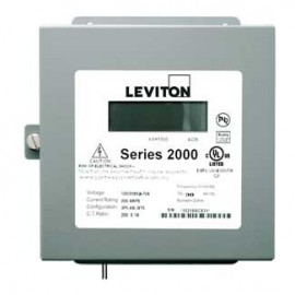 Leviton 2N480-21 VerifEye Series 2000 3P/4W Indoor 3-Element Meter, 277/480 V, 200 A-