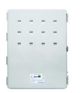 Leviton 6X312-KIT VerifEye Mini Meter MMU 3P/4W Outdoor Kit with 12 Dual-Element Meters and 24 Solid-Core CTs, 120/240 V-