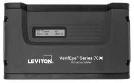 Leviton Series 7100 VerifEye Advanced 3-Phase Meter with LCD, NEMA 1 wall mount enclosure-