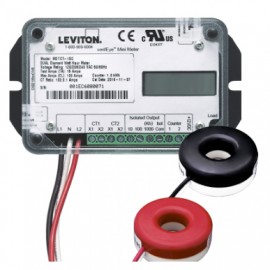 Leviton MDTCT-1SC GEN3 Dual-Element Mini Meter, 1 kWh, 100 A-