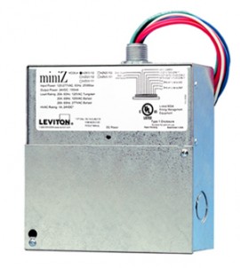 Leviton MZD22-102 miniZ Dimmable Dual-Room Controller with 2 Relays, 120 to 277 V-