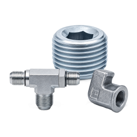 Lincoln Industrial 10772 Adapter, 1/8" NPTF male x 1/4" NPTF male, steel-