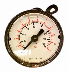 Lincoln Industrial 247843 Pressure Gauge, 1&amp;frac12;&amp;quot;, 1/8&amp;quot; Connection-