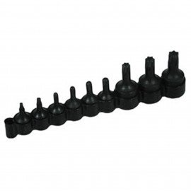 Lisle 26550 Torx Bit Set, 9-piece, ¼" and 3/8" drive-