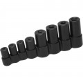 Lisle 70500 Tap Socket Set, 8-piece, up to ½" and 12 mm-