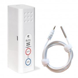 LoggerFlex BLXT01 BLOCK External Temp WiFi Data Recorder and Alarm for Temperature Monitoring-