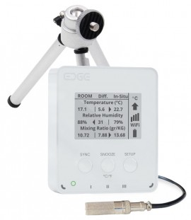 LoggerFlex  EDCLIS EDGE In-situ Data Logger with alarm, E-Ink display, WiFi-to-Cellular, -67 to 257°F, 0 to 99% RH-