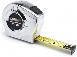 Lufkin P2133DN Yellow Clad Power Return Tape Measure, 1&amp;quot; x 33&#039;, A4 blade-