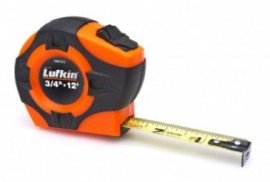 Lufkin PHV1312DN Engineer&#039;s Yellow Clad Power Return Tape Measure, &amp;frac34;&amp;quot; x 12&#039;, A4 blade-
