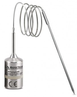 MadgeTech HiTemp140-PT High Temperature Data Logger with a 24&amp;quot; flexible probe and 5&amp;quot; piercing tip-