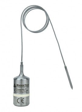 MadgeTech HiTemp140-PT-5-KR High Temperature Data Logger with 24&quot; bendable probe, 5&quot; piercing tip, key ring end cap, 284°F-