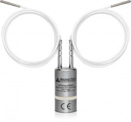 MadgeTech HiTemp140X2 Series High Temperature Dual Probe Data Logger with two 36&amp;quot; flexible RTD probes and key ring end cap-