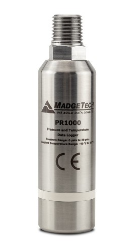 MadgeTech PR1000-100-PSIG Pressure and Temperature Data Logger, 0 to 100 psig-