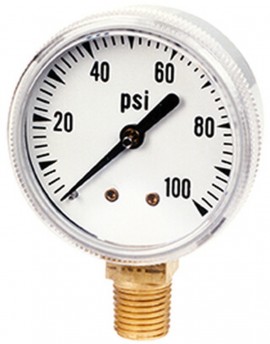Ametek M&amp;G T-590 Test Gauge, 0 to 2 kg/cm<sup>2</sup>, metric-