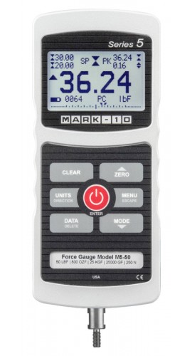 Mark-10 M5-300 Series 5 Advanced Digital Force Gauge, 300 x 0.1 lbF-