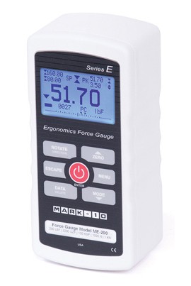 Mark-10 ME-100 Series E Ergonomics Force Gauge, 100 x 0.05 lbF-