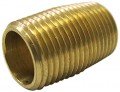 Dwyer 112-A Pipe Close Nipple Fitting/Adapter, &amp;frac18;&amp;quot; NPT male, brass-