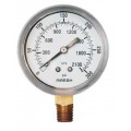 Marsh J4626 General Service Gauge, 2.5&amp;quot; Dial, 30&amp;quot; Hg Vac to 400 psi, 1/4&amp;quot; NPT Lower-