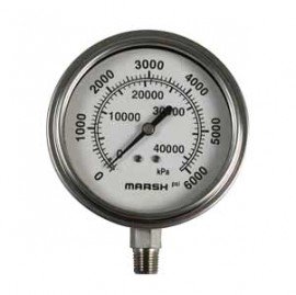 Marsh X32507P Pressure Gauge, 0-100 psi-