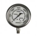 Marsh X32518P Severe Service Gauge, 0 to 5000 psi, Copper Alloy, 1/4&amp;quot; Lower-
