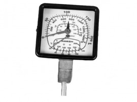 Marsh Y22004 Tridicator Gauge, 0 to 100 psi/0 to 230 ftH<sub>2</sub>0, 3&amp;frac12;&amp;quot;-