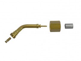 Mastercool 42112-45-10 45&amp;deg; Crimp Fitting with hex nut, 10-packs-